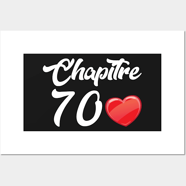 Chapitre 70 Ans Joyeux Anniversaire Nées En 1950 Wall Art by trendst